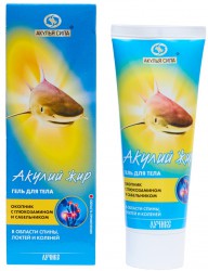 Гель для тела Акулья сила Акулий жир Окопник с глюкозамином и сабельником 75 мл